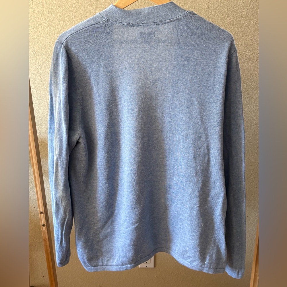 Croft & Barrow | Light Blue Open Cardigan | XL | Cotton Blend - Picture 2 of 6
